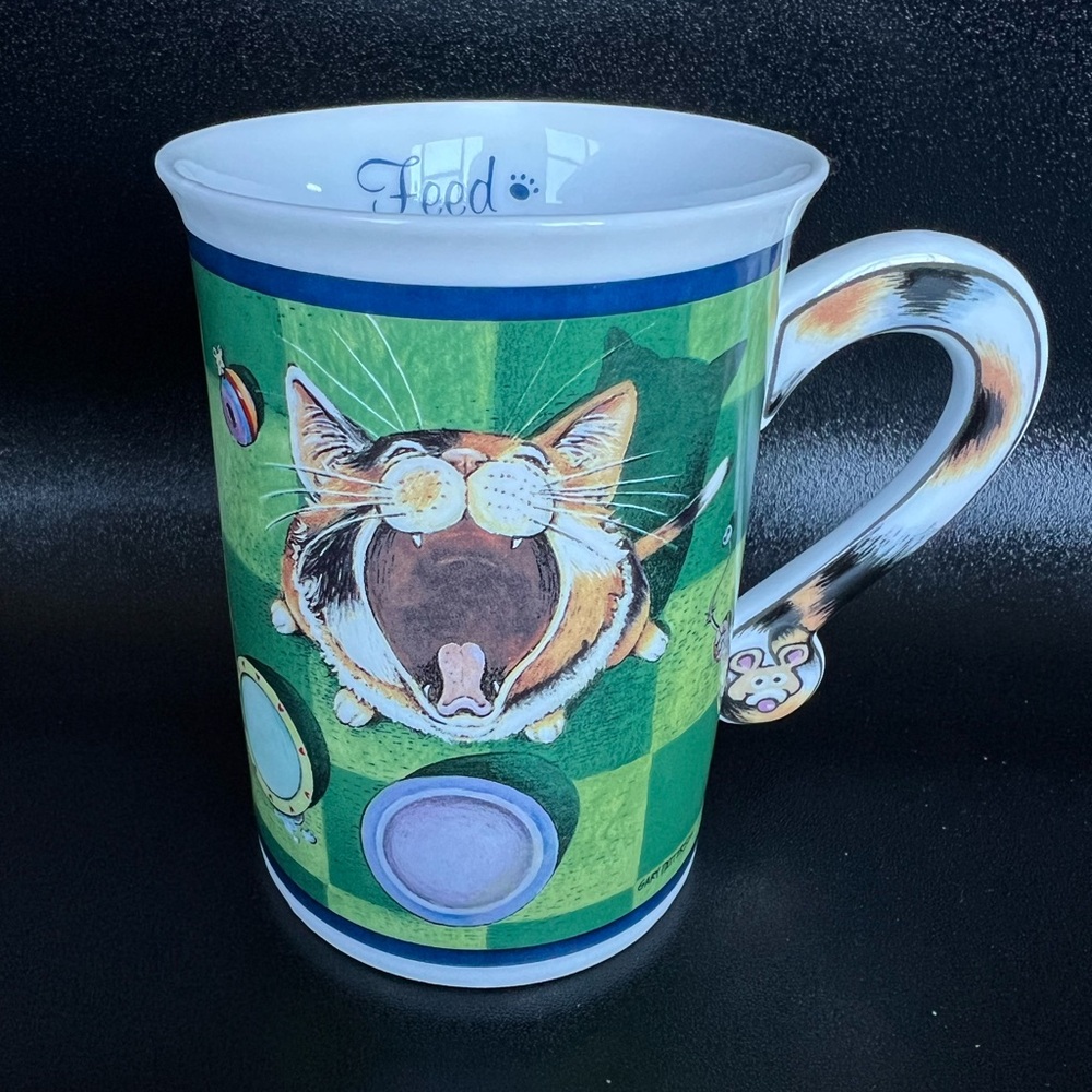 Danbury Mint Gary Patterson Feed Me Cat Mug